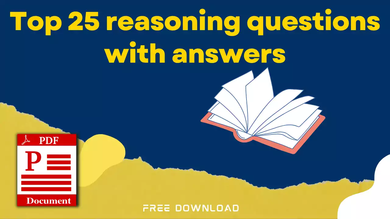 Top 25 reasoning questions with answers