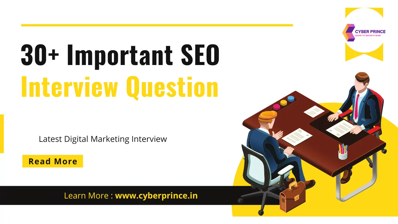 30+ Important SEO Interview Question